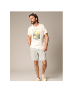 Short rayé alonso kaki homme - Deeluxe