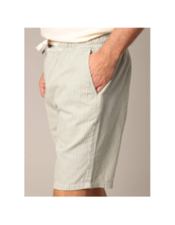 Short rayé alonso kaki homme - Deeluxe
