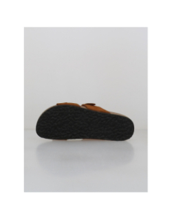 Sandales double bride maxi marron femme - Only