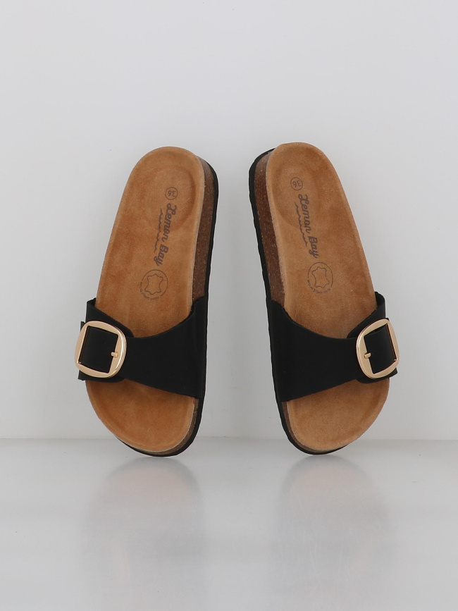 Sandales malaga noir - Lemon Bay