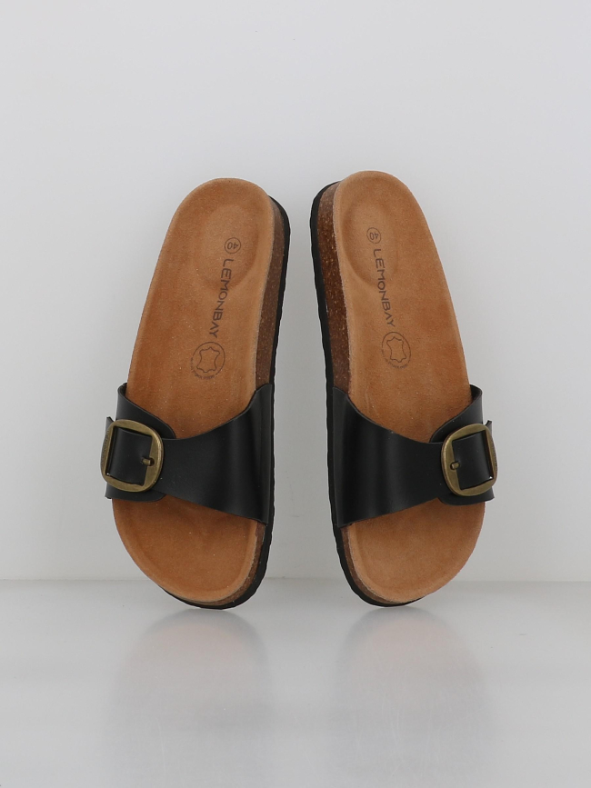 Sandales delhi noir homme - Lemon Bay