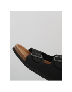 Sandales double bride kyoto noir homme - Lemon Bay