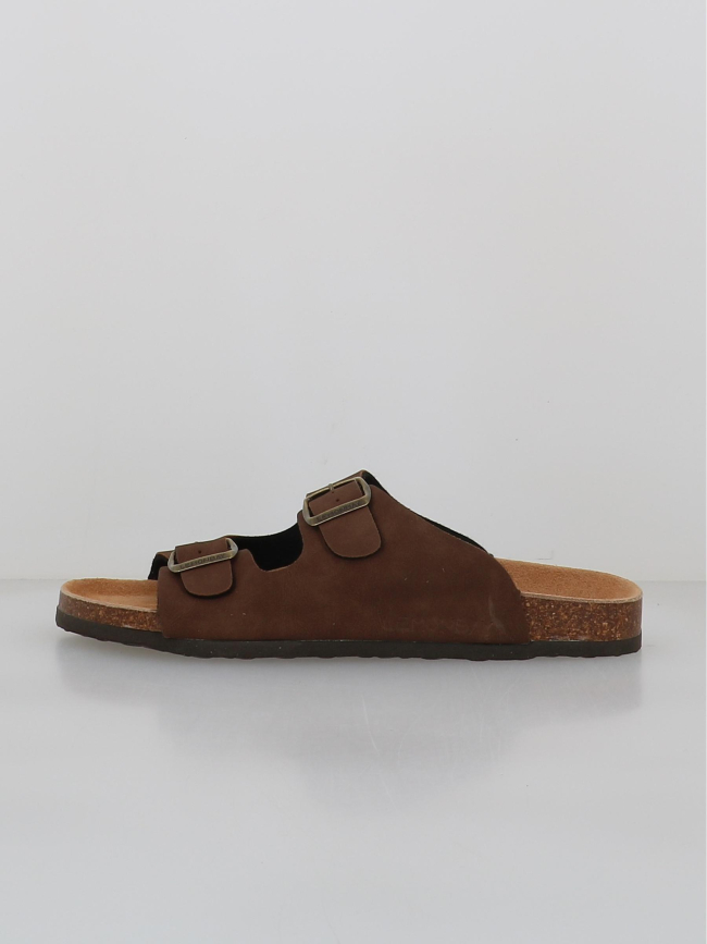 Sandales double bride kyoto marron homme - Lemon Bay