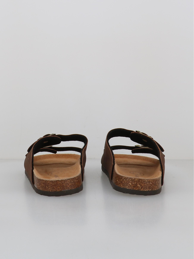 Sandales double bride kyoto marron homme - Lemon Bay