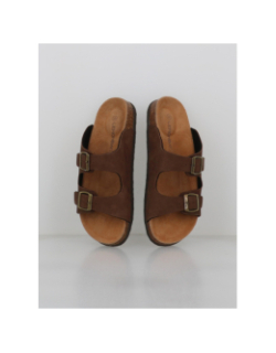 Sandales double bride kyoto marron homme - Lemon Bay