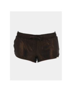 Short de bain bronze brillant marron femme - Grain De Sable