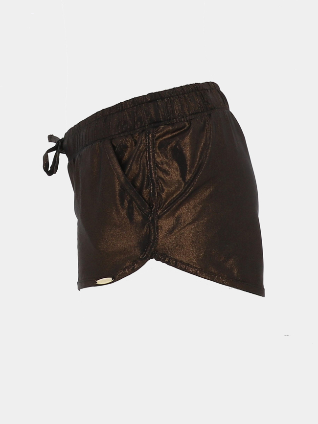 Short de bain bronze brillant marron femme - Grain De Sable