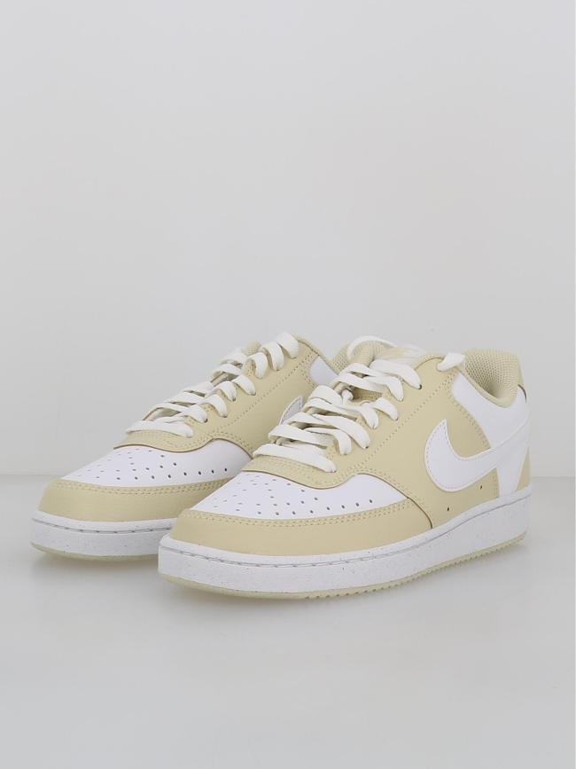 Baskets court vision beige blanc homme - Nike