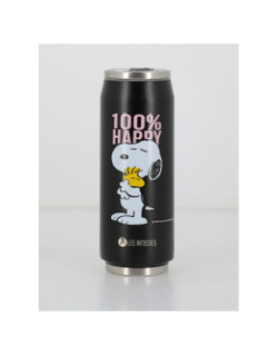 Canette snoopy happy 500ml noir - Les Artistes