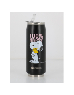 Canette snoopy happy 500ml noir - Les Artistes