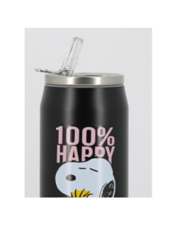 Canette snoopy happy 500ml noir - Les Artistes