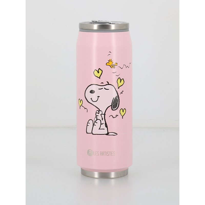 Canette snoopy 500ml rose - Les Artistes