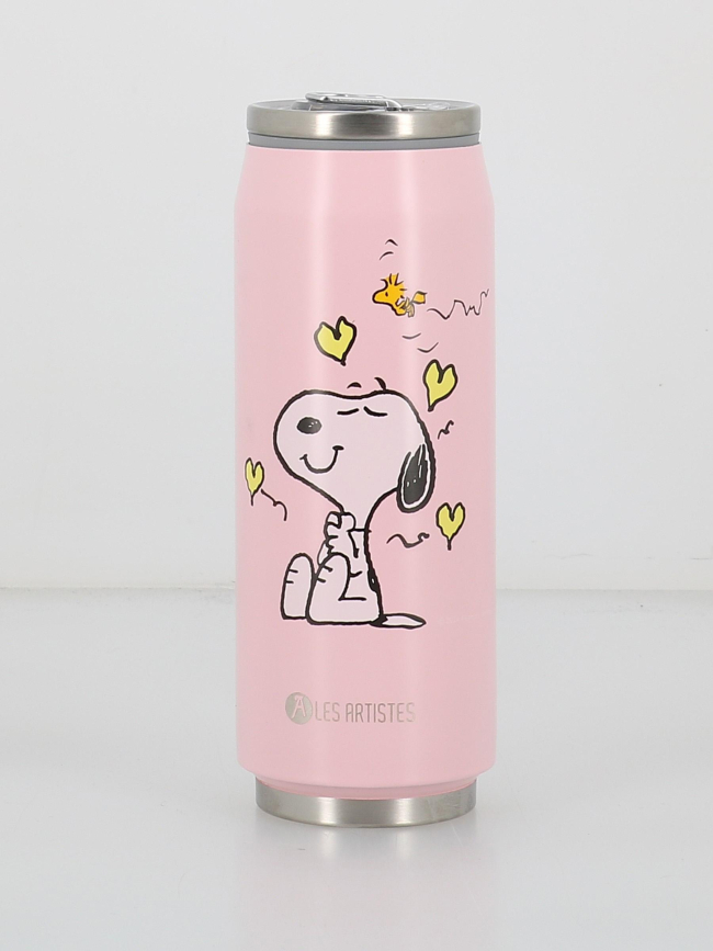Canette snoopy 500ml rose - Les Artistes