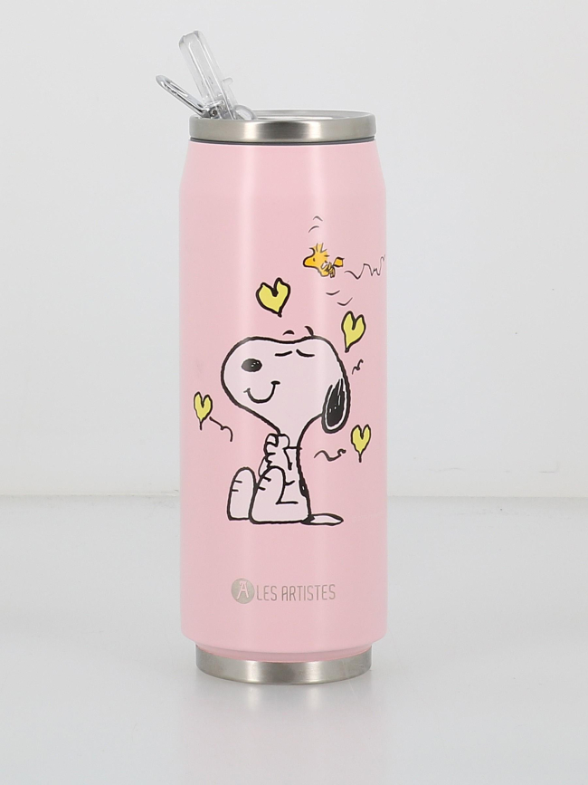 Canette snoopy 500ml rose - Les Artistes