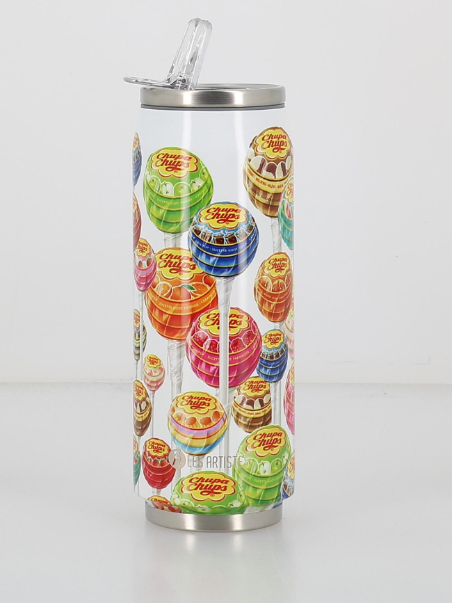 Canette isotherme chupa chups 500ml blanc - Les Artistes