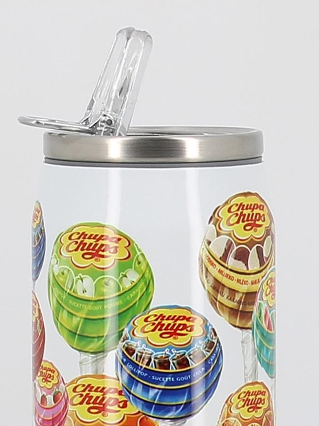 Canette isotherme chupa chups 500ml blanc - Les Artistes
