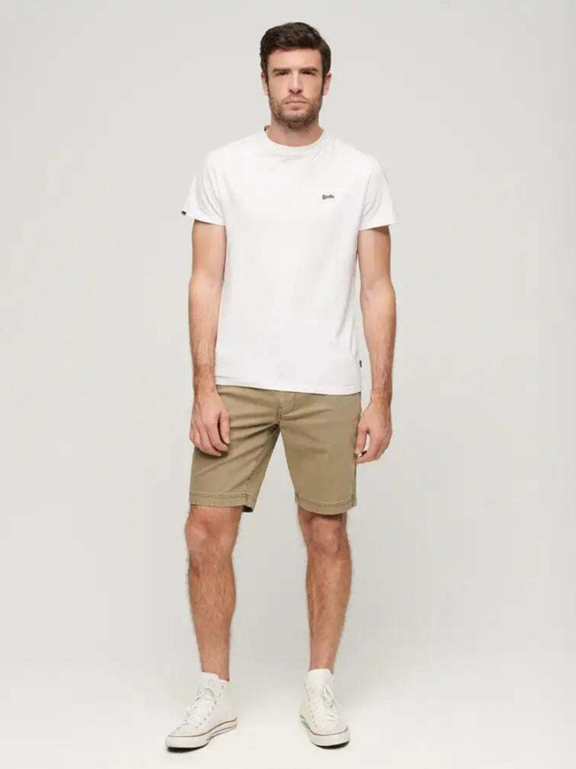 Short chino officier kaki homme - Superdry