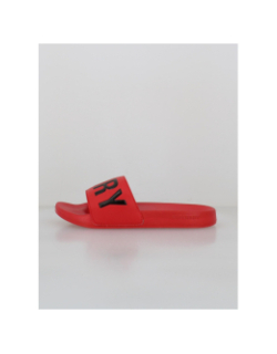 Claquettes de piscine core graphic rouge homme - Superdry