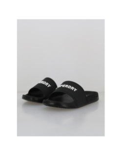 Claquettes de piscine logo noir homme - Superdry