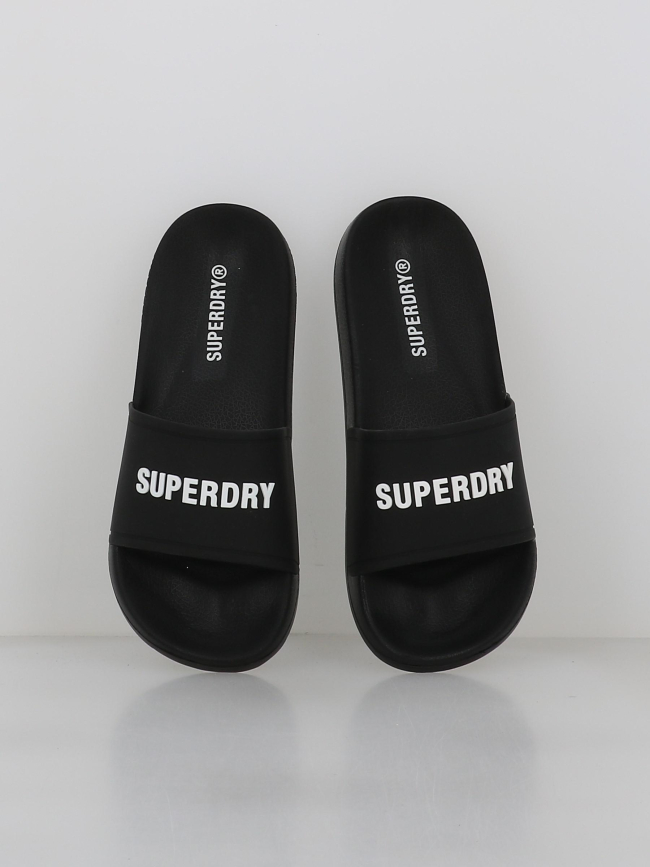 Claquettes de piscine logo noir homme - Superdry