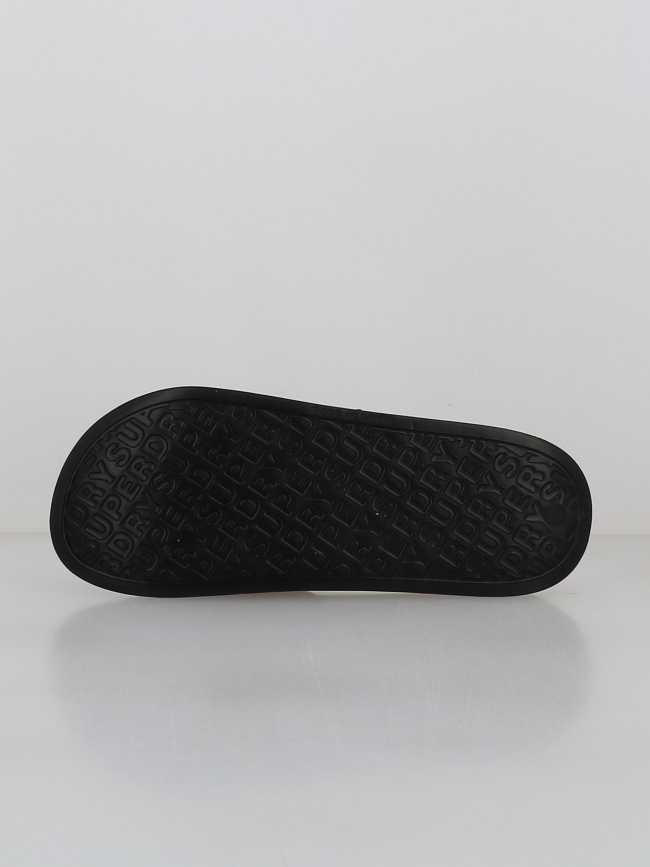 Claquettes de piscine logo noir homme - Superdry