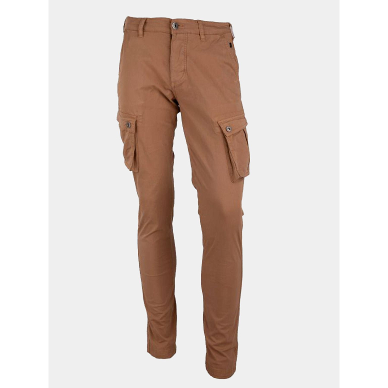 Pantalon cargo talina camel marron homme - La Maison Blaggio