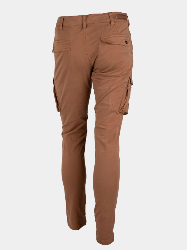 Pantalon cargo talina camel marron homme - La Maison Blaggio