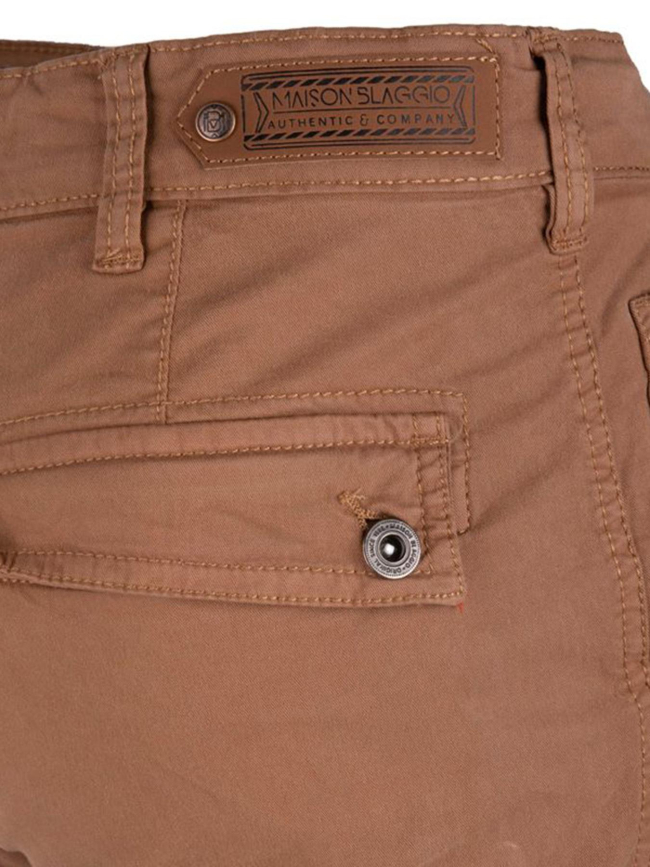 Pantalon cargo talina camel marron homme - La Maison Blaggio