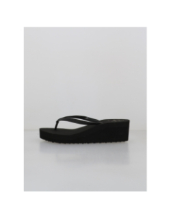 Tongs compensées exotartelette noir femme - Culture Sud