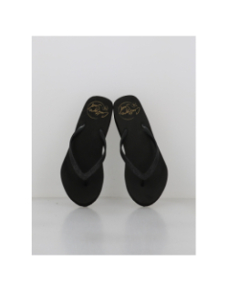 Tongs compensées exotartelette noir femme - Culture Sud