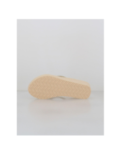 Tongs compensées exotartelette beige femme - Culture Sud