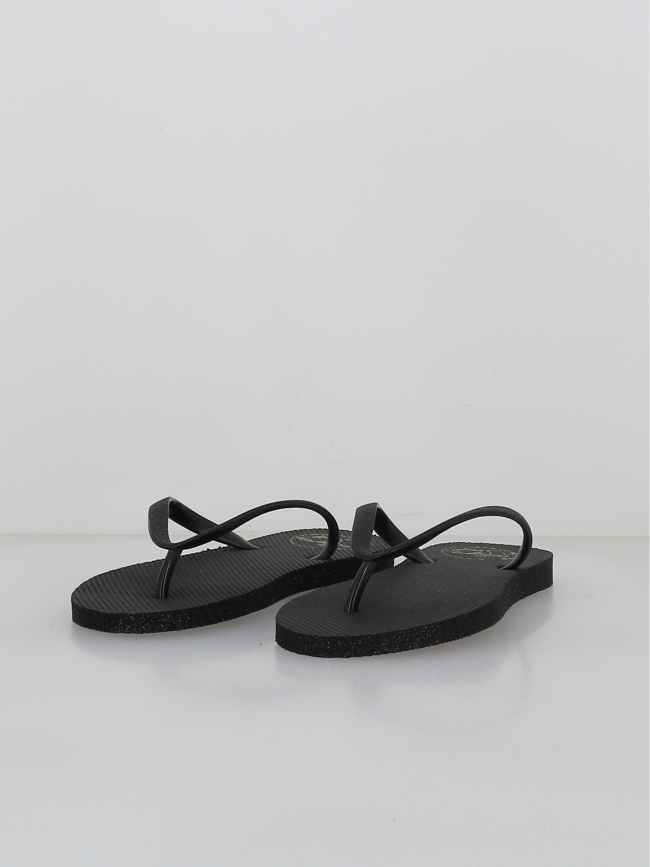 Tongs à paillettes mayala noir femme - Culture Sud