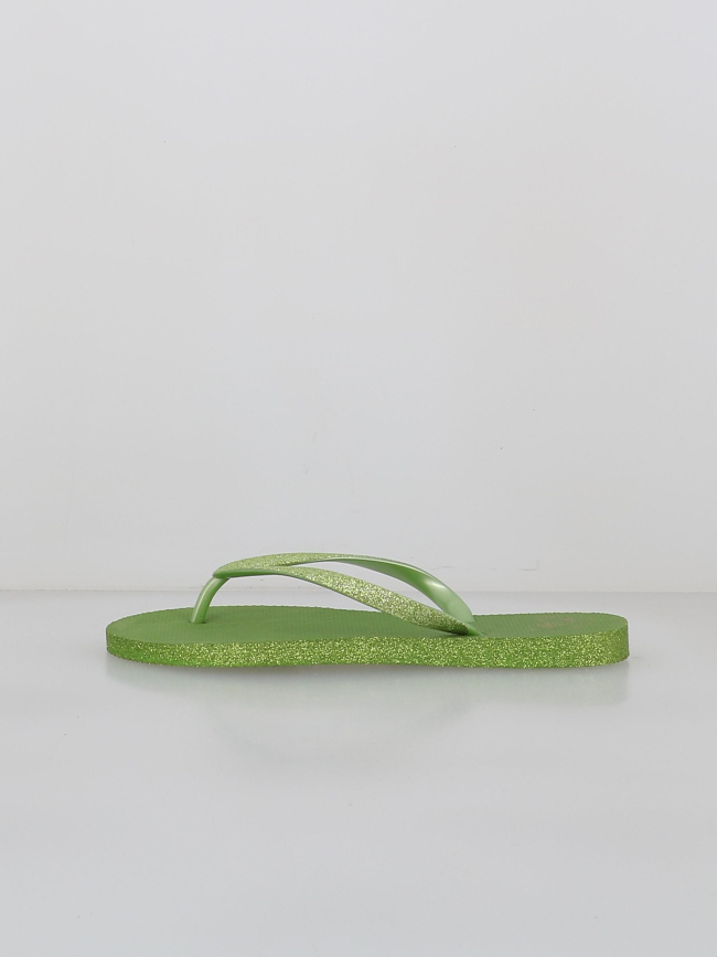 Tongs à paillettes mayala vert femme - Culture Sud