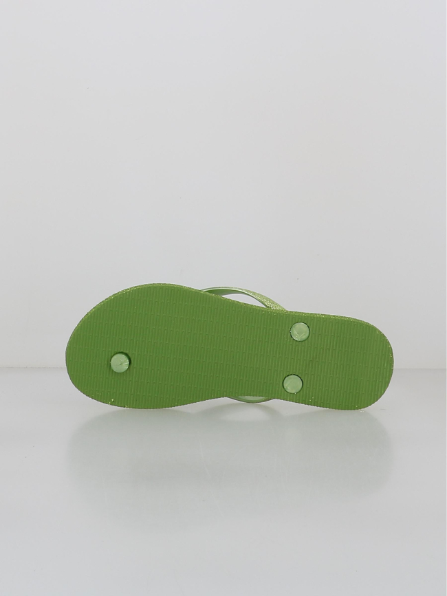 Tongs à paillettes mayala vert femme - Culture Sud
