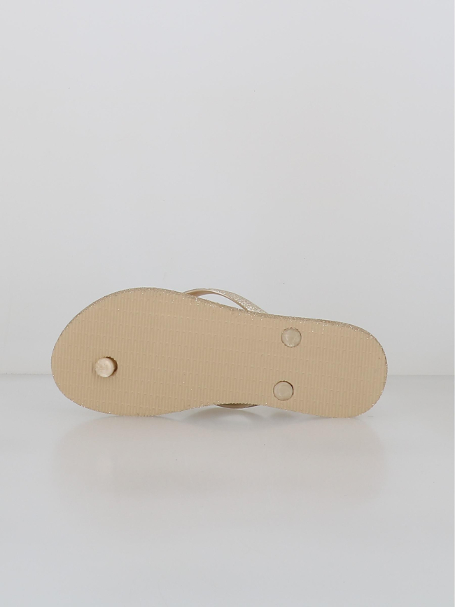 Tongs à paillettes mayala beige femme - Culture Sud