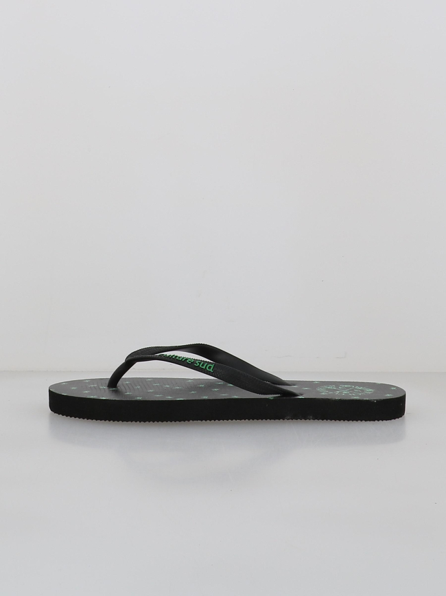 Tongs imprimées palmier noir vert garçon - Culture Sud