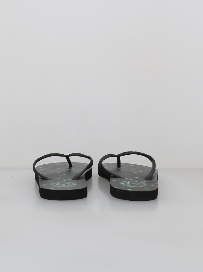 Tongs imprimées palmier noir vert garçon - Culture Sud