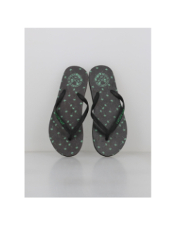 Tongs imprimées palmier noir vert garçon - Culture Sud