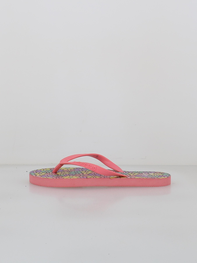 Tongs à fleurs camu rose fille - Culture Sud