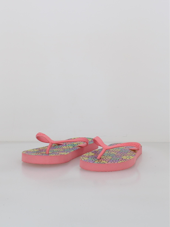 Tongs à fleurs camu rose fille - Culture Sud