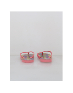 Tongs à fleurs camu rose fille - Culture Sud