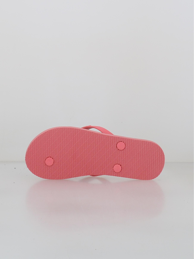 Tongs à fleurs camu rose fille - Culture Sud