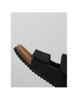 Sandales double bride à scratch kigali noir homme - Lemon Bay