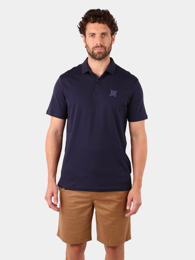 Polo imprimés dos bleu marine homme - Oxbow