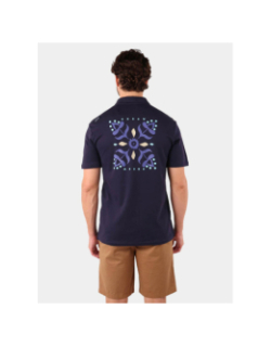 Polo imprimés dos bleu marine homme - Oxbow