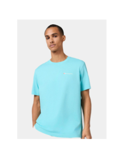 T-shirt crewneck bleu turquoise homme - Champion