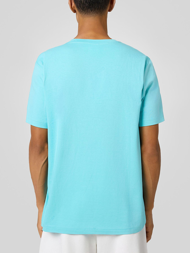 T-shirt crewneck bleu turquoise homme - Champion