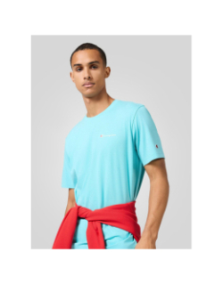 T-shirt crewneck bleu turquoise homme - Champion