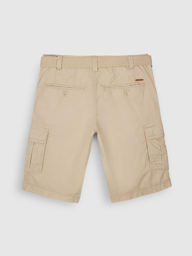 Bermuda avec ceinture intégrée sytro 3 beige homme - Teddy Smith
