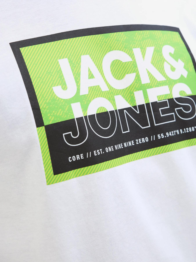 T-shirt logan summer print blanc homme - Jack & Jones